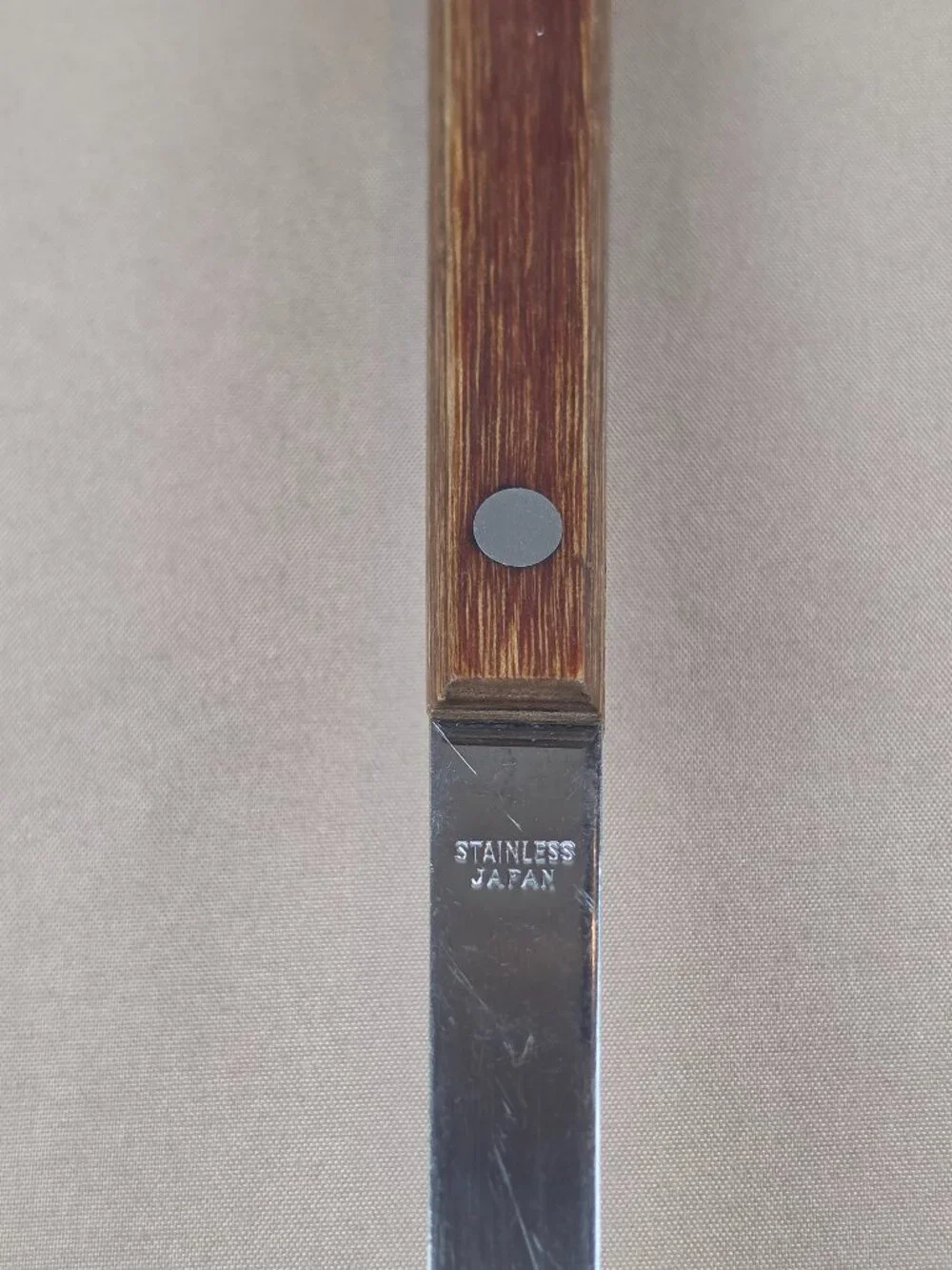 Vintage Spatula Long Handle Wood Flipper Turner Stainless Steel Japan